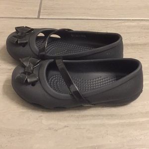 Girls Crocs size 12 black